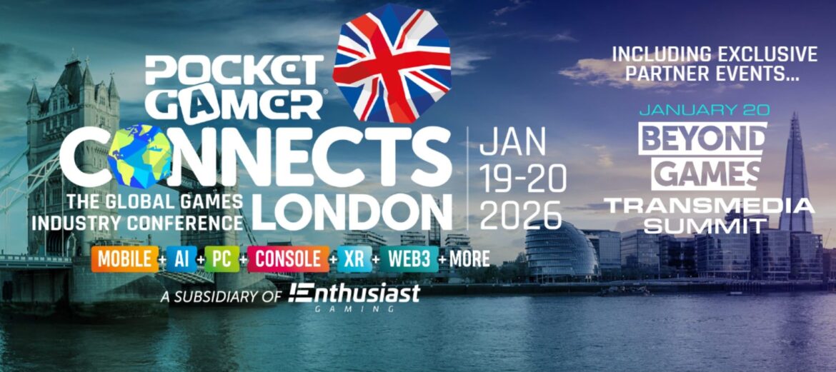 Game industry professionals networking at Pocket Gamer Connects London conference venue