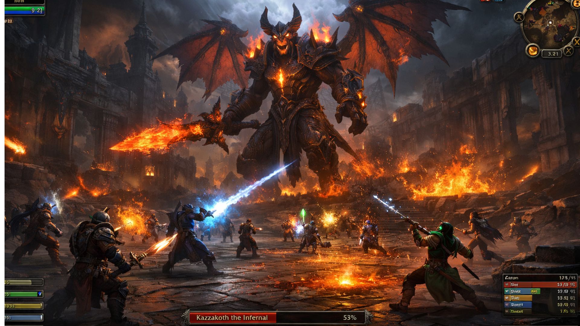 World of Warcraft raid combat scene with clean native interface representing major addon changes ahead of Midnight expansion