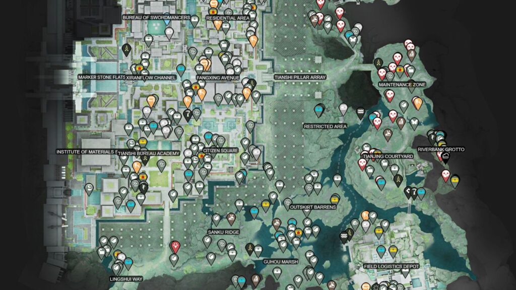 Arknights Endfield Wuling Region Interactive Map Overview